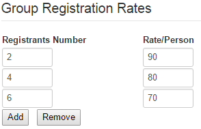 Group Registration Rate