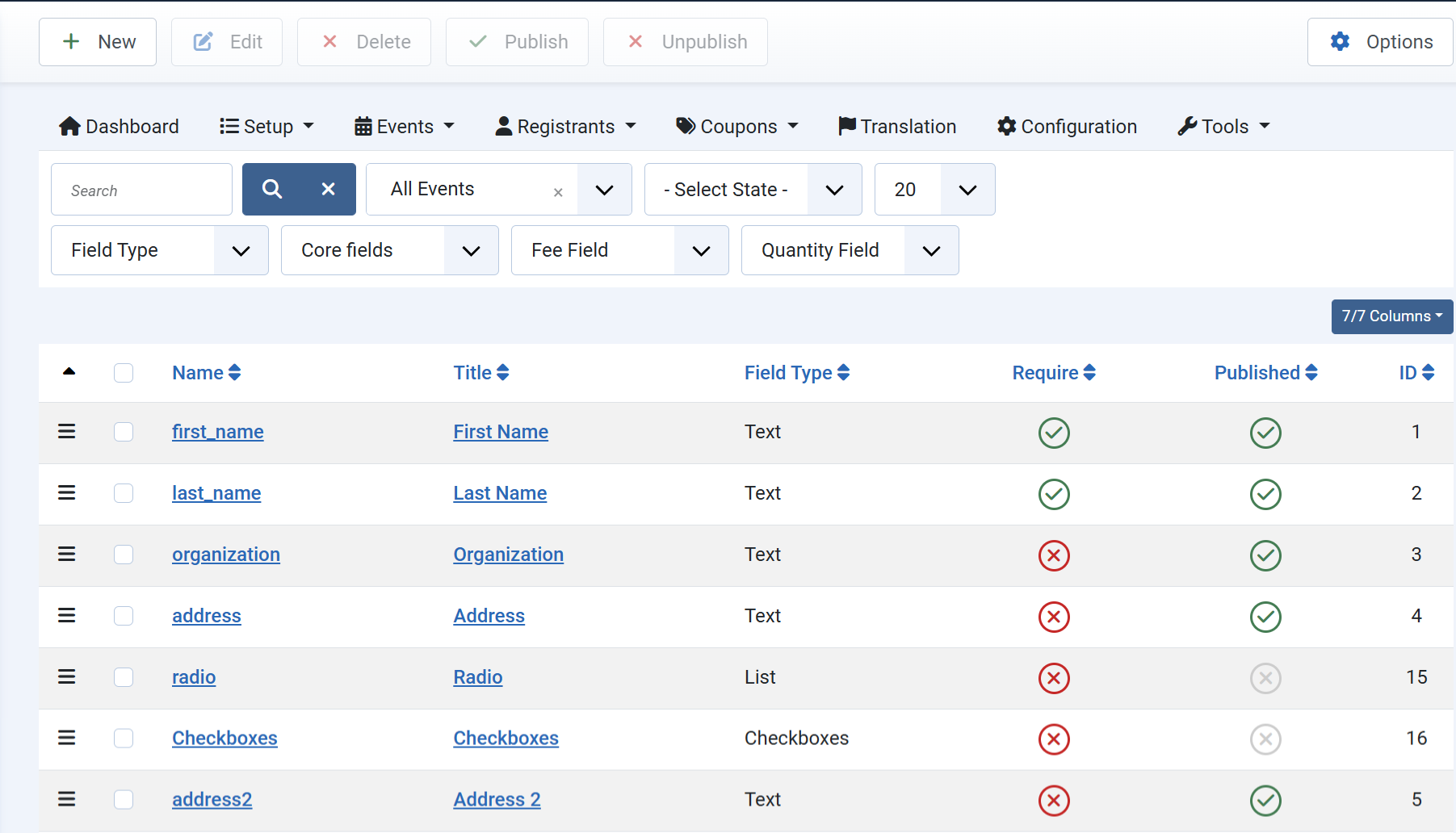 Custom Fields Management