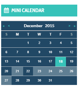 Mini Calendar