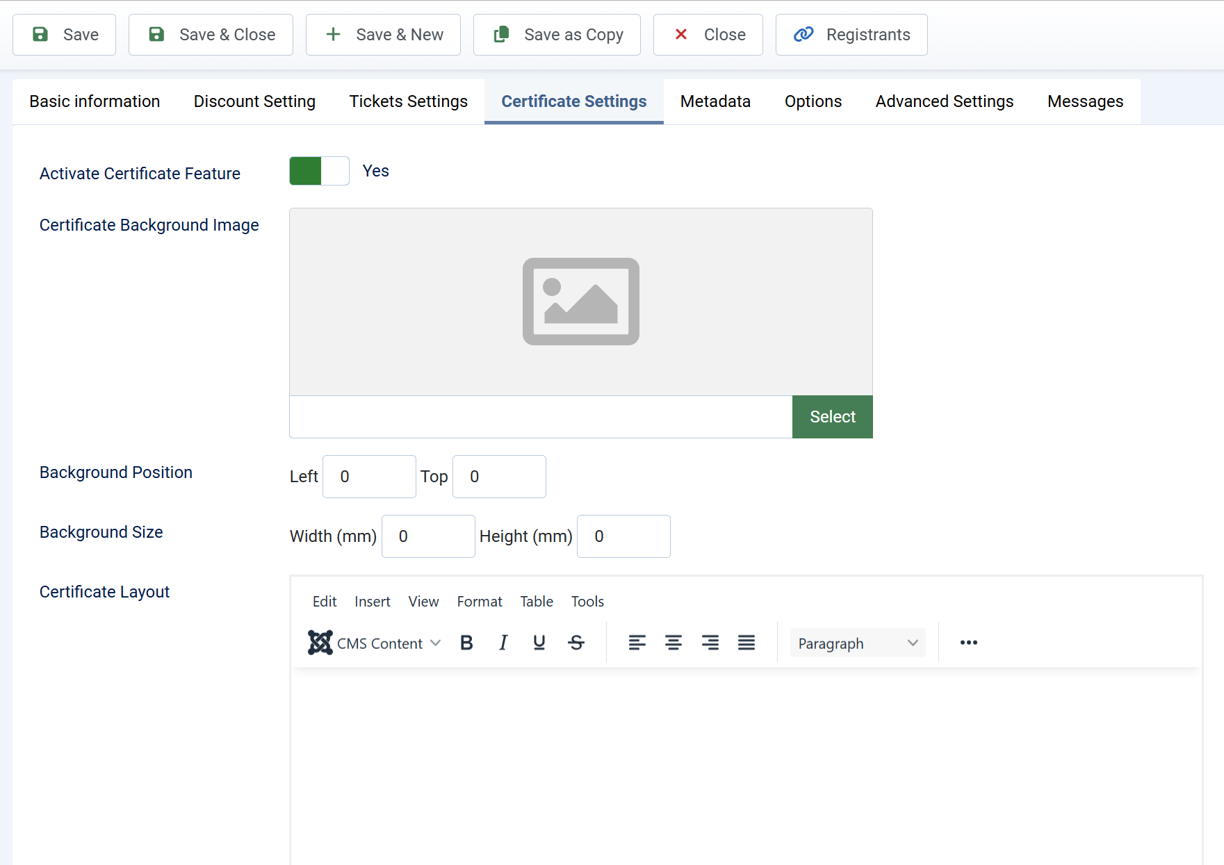 event-certificate-settings