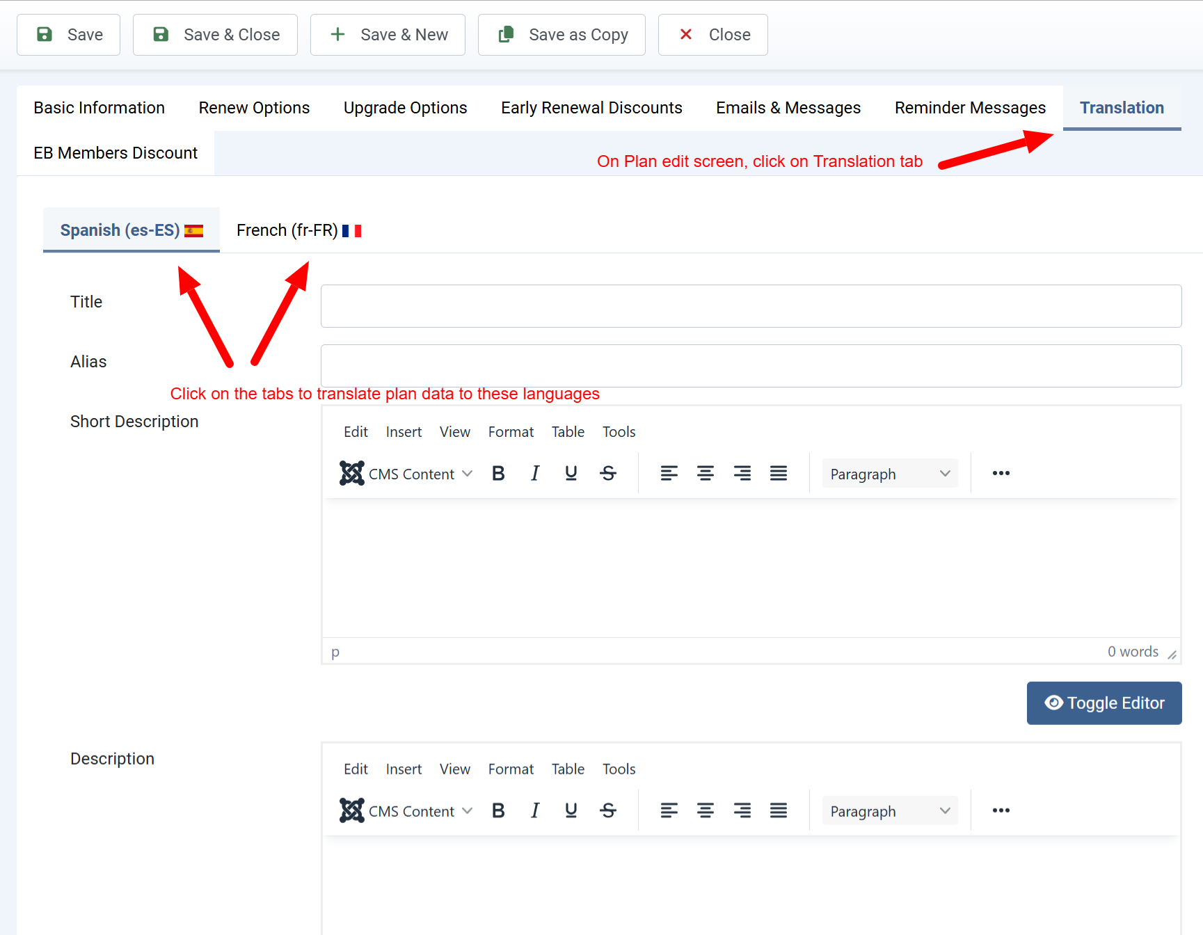 Translate Plans