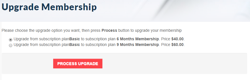 Upgrade Membership