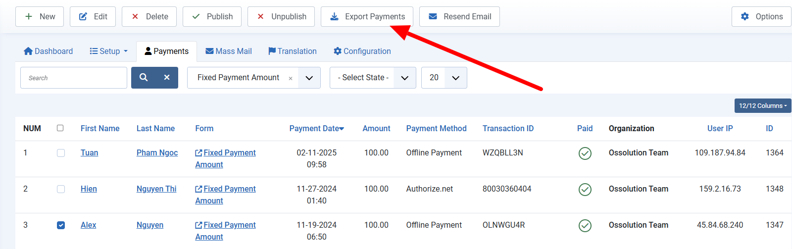 export_payment export_payment